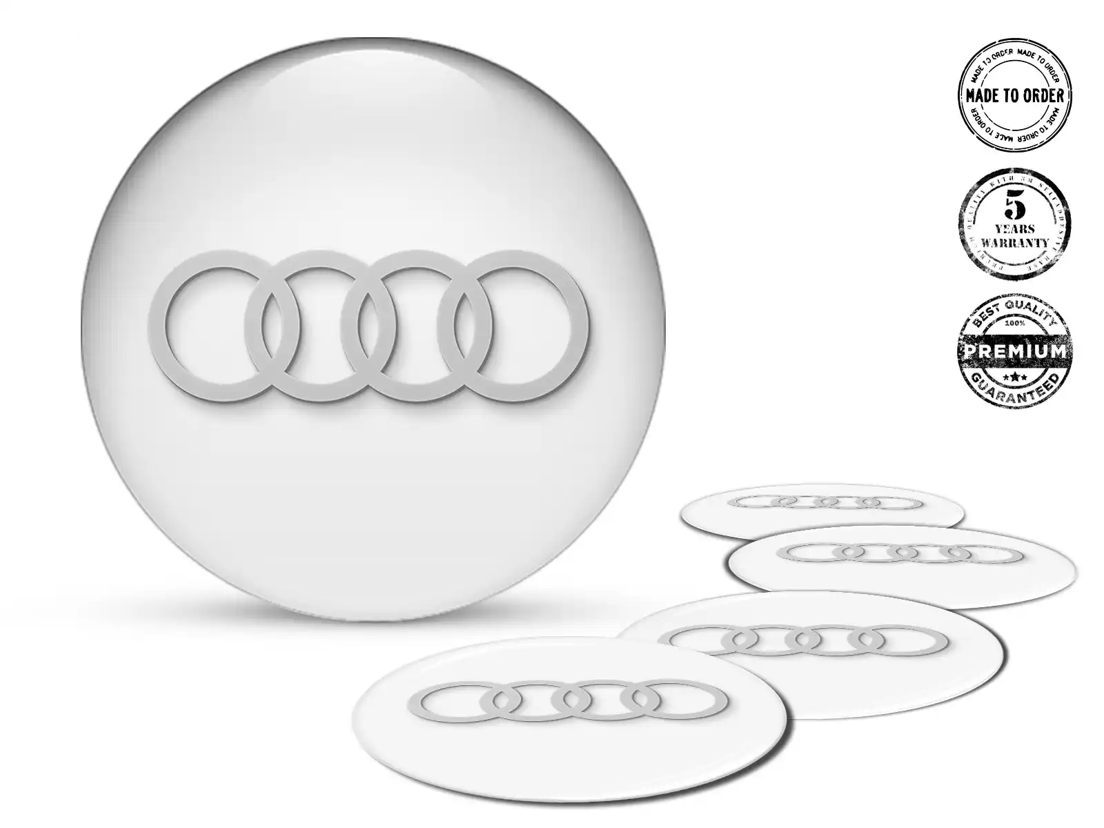 Audi Emblemas de Rueda Custom Horizonte Racing Marca